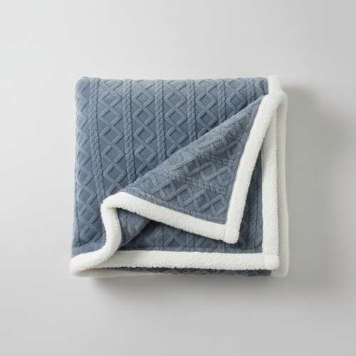 Double-Sided Fleece Blanket - Cozy Bed Companion