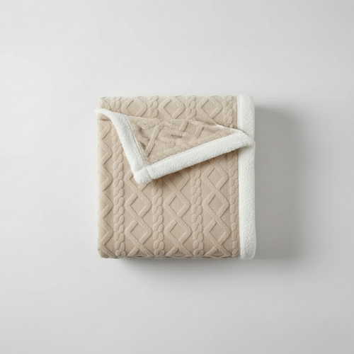 Double-Sided Fleece Blanket - Cozy Bed Companion