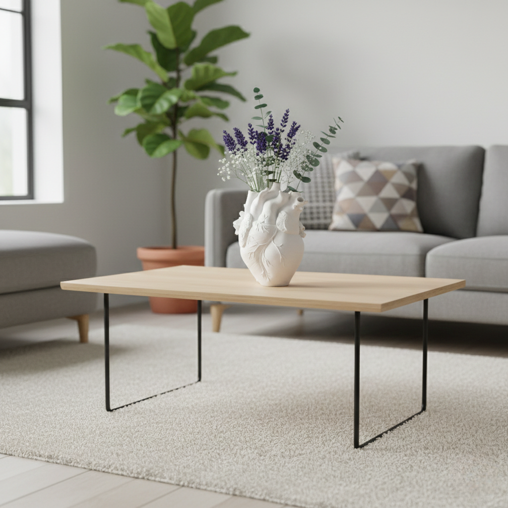 EcoHeart Shaped Vase – Bamboo & Wood Decorative Flower Vase