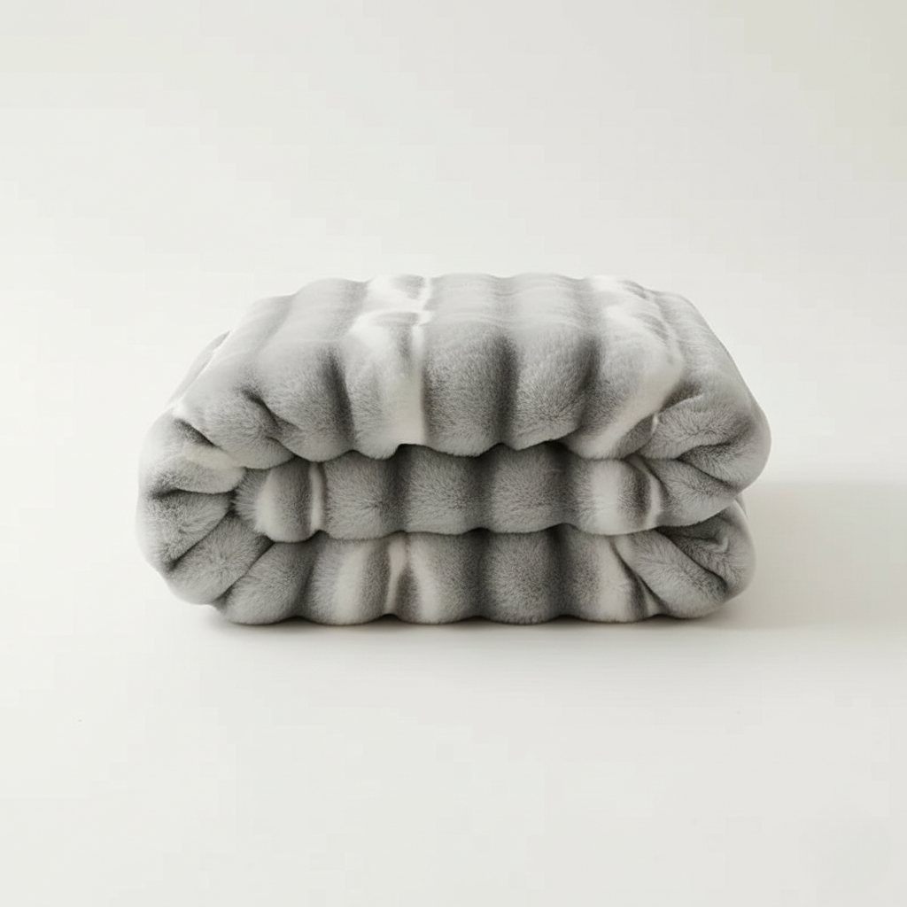 Velvet Faux Fur Couch Cover – Soft Rabbit Fur Feel Sofa Cover