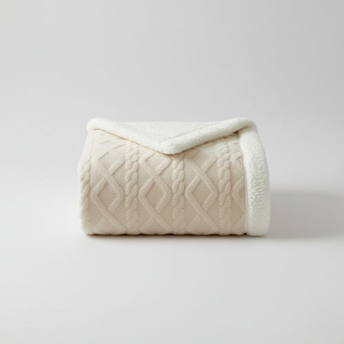 Double-Sided Fleece Blanket - Cozy Bed Companion