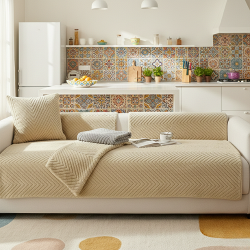 Elegant Pattern Sofa Cover - Non-Slip Cozy Fit