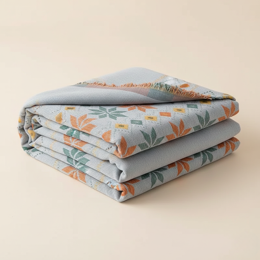 Stylish Boho Sofa Cover - Durable Microfiber Blend With Chenille Fabric