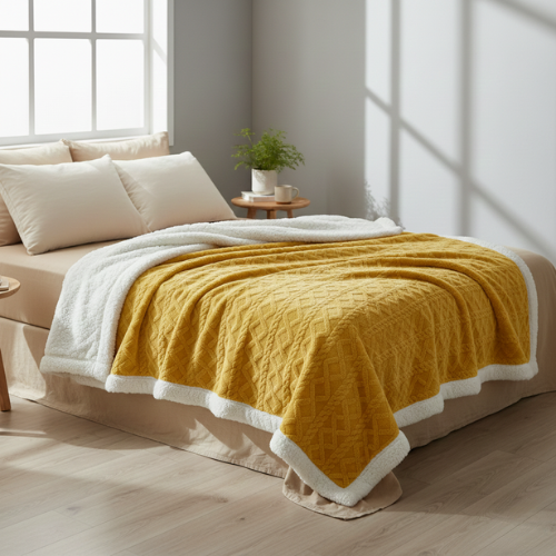 Double-Sided Fleece Blanket - Cozy Bed Companion