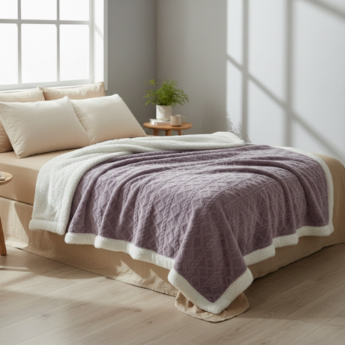 Double-Sided Fleece Blanket - Cozy Bed Companion