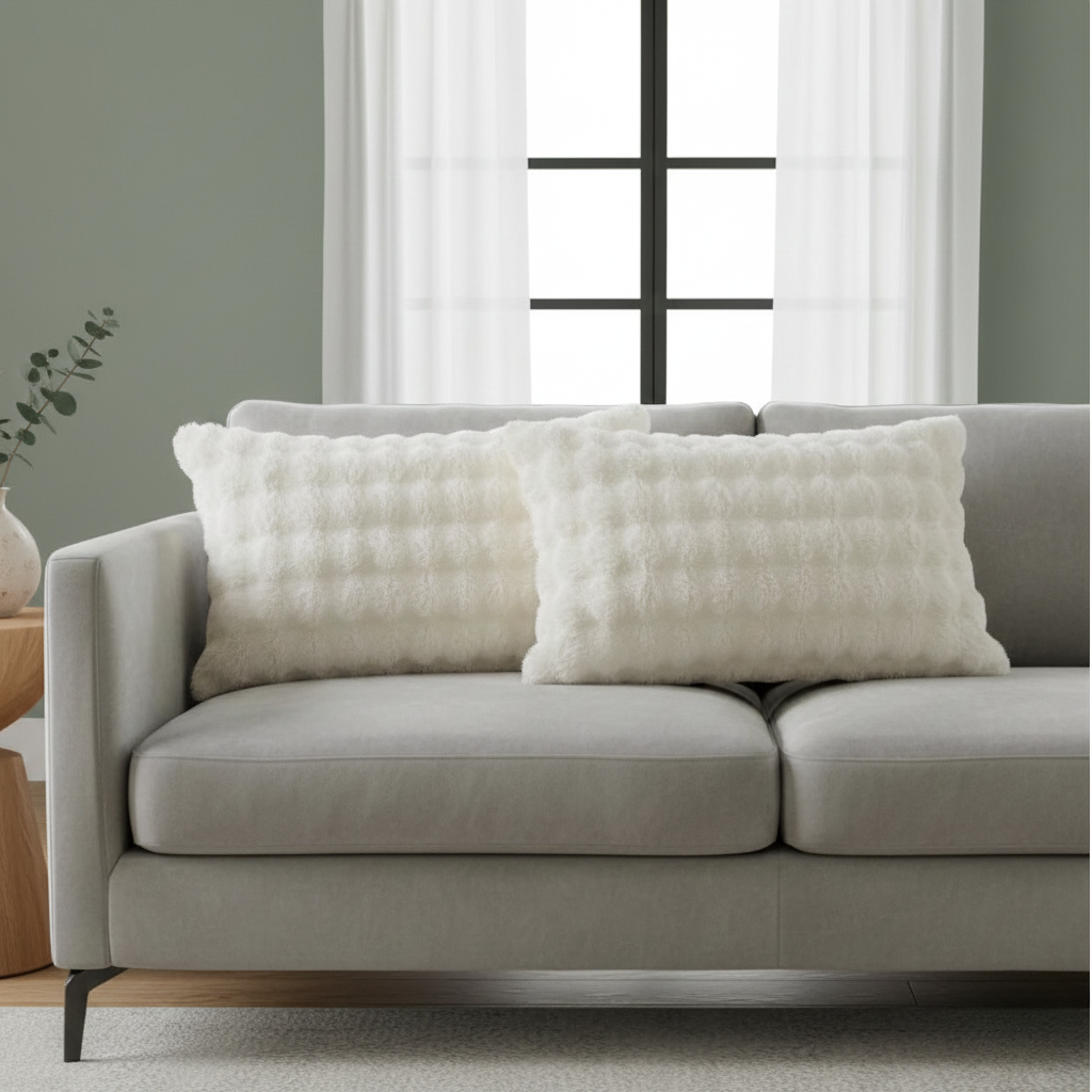 Pillow Cover - Rabbit Faux Fur