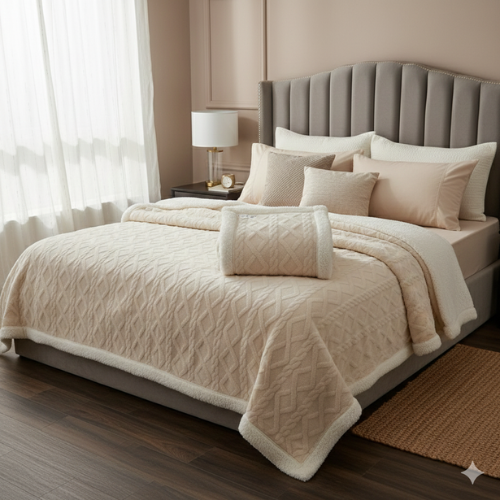 Double-Sided Fleece Blanket - Cozy Bed Companion