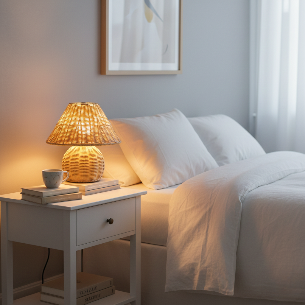 Table Lamp | USB Powered Noya Rattan