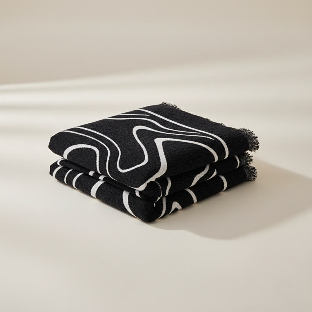 Monochrome Chic Sofa Cover - Jacquard Fabric for Sofa and Living Room