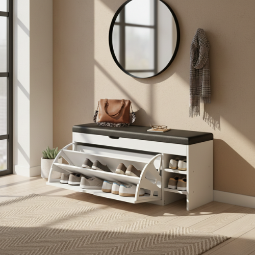 Bench Shoe Rack - Comfort Meets Storage