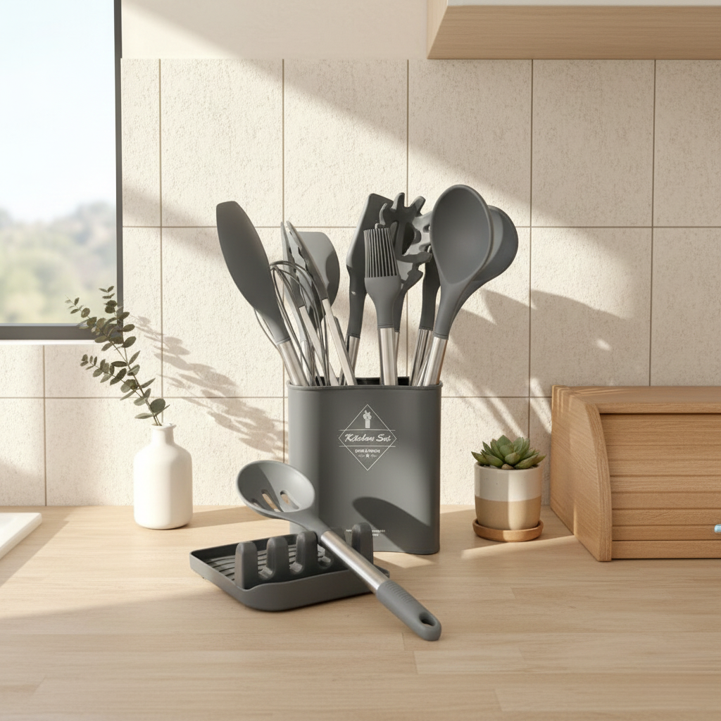 12-Piece Silicone Kitchen Utensils Set – Lyon