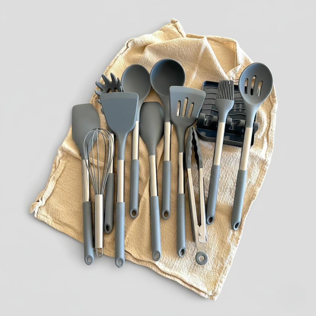 12-Piece Silicone Kitchen Utensils Set – Lyon