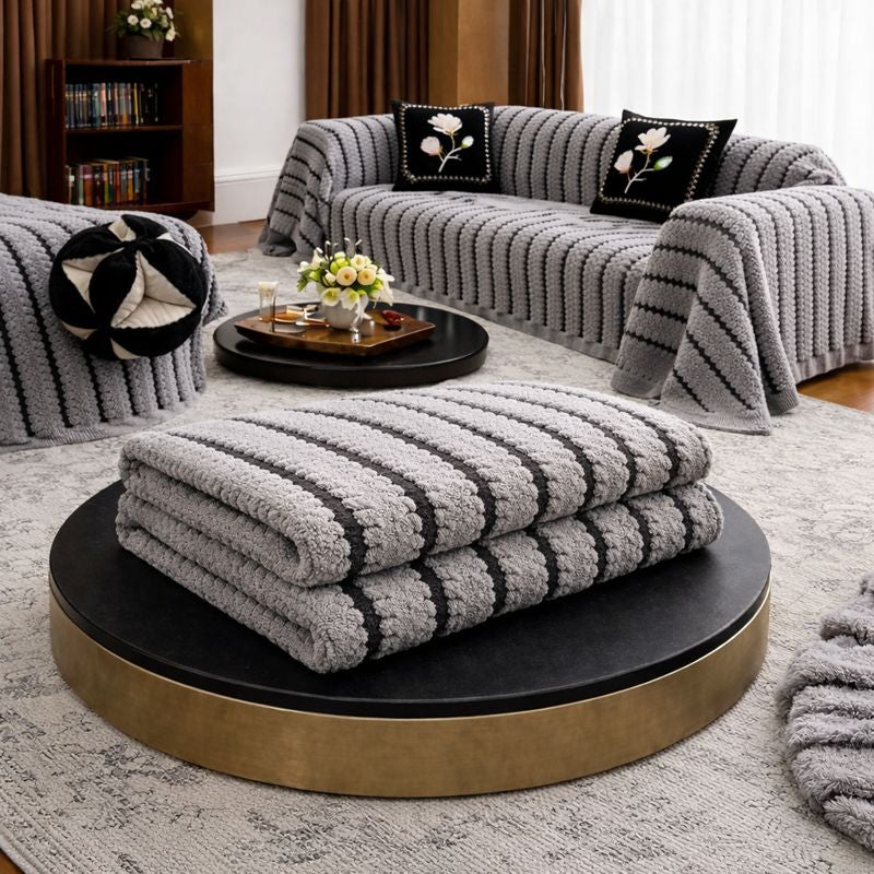 Plush Tufted Stretch Sofa Cover – Heritage, Machine-Washable & Protective