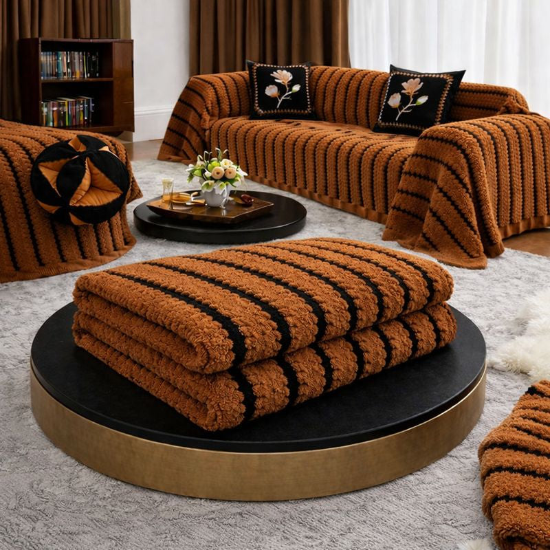 Plush Tufted Stretch Sofa Cover – Heritage, Machine-Washable & Protective