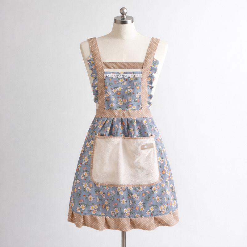 Sweet Flora Kitchen Apron - Waterproof with A Breathable Floral Design