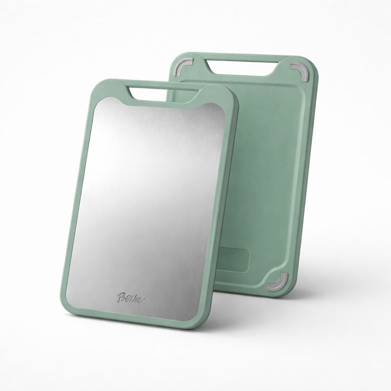 Kitchen Chopping Board - Stylish Double-Sided Stainless Steel