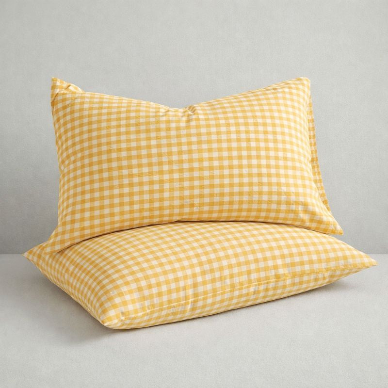 Pillowcase Set - Soft Plaid Checkered 2 Piece