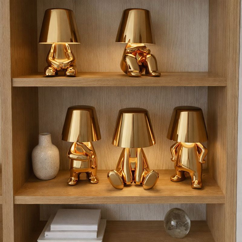 Thinker Table Lamp – USB Rechargeable Metal Base Lamp