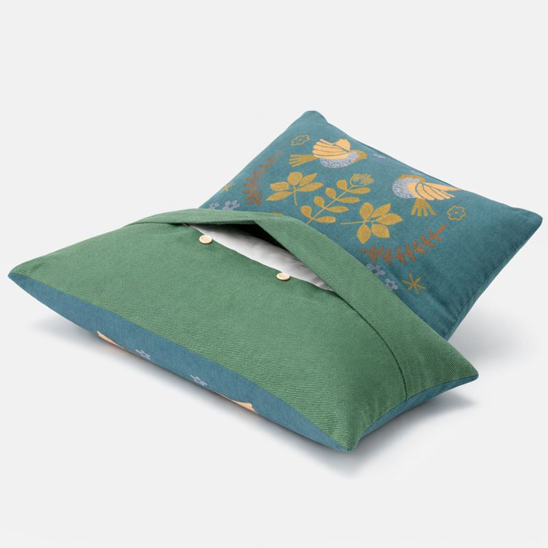 Pillowcases Set | Scandinavian Bird Cotton Gauze 2 Piece