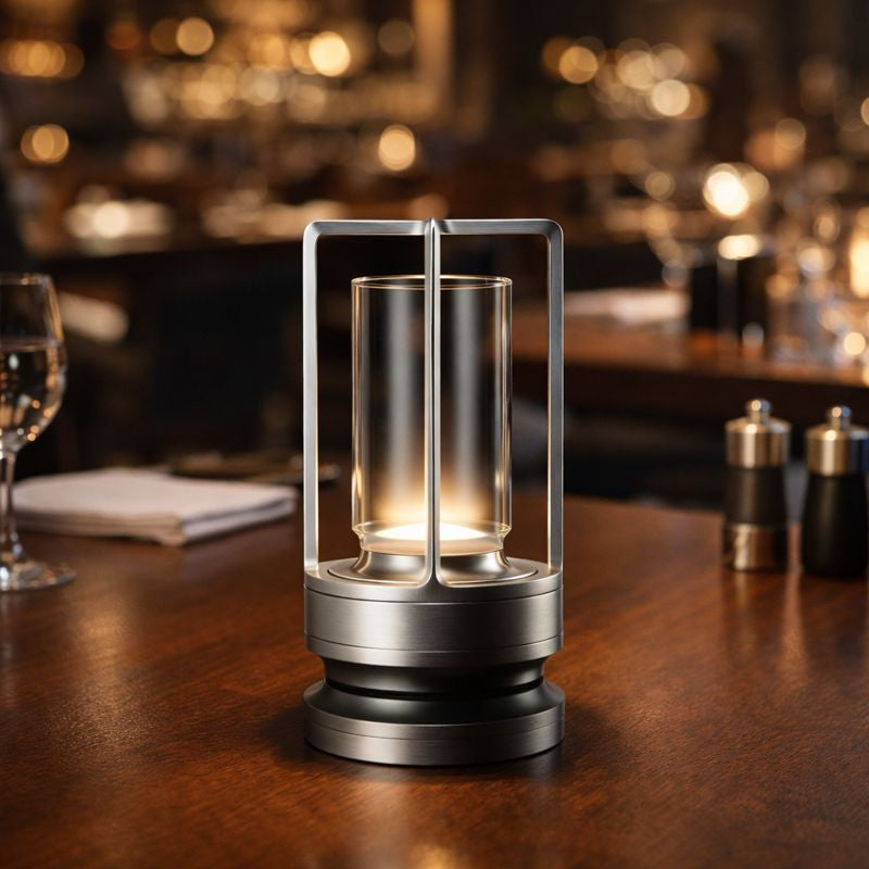 Casa Nordic Crystal Lantern | Minimalist Metal Frame