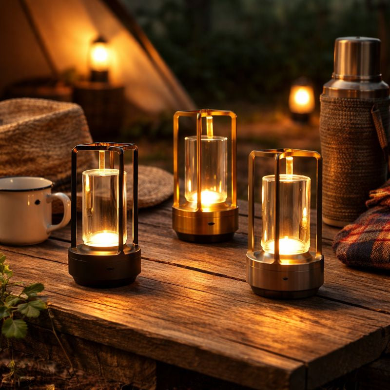 Casa Nordic Crystal Lantern | Minimalist Metal Frame