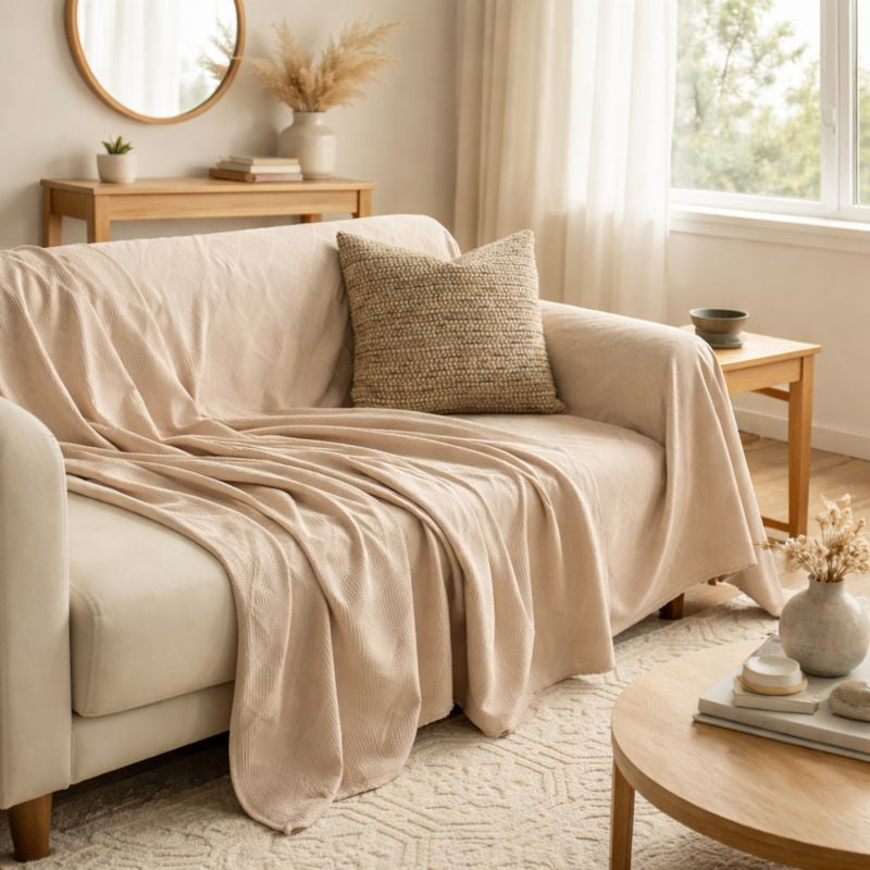 Soft Smooth Sofa Cover – Stretch Fabric Slipcover