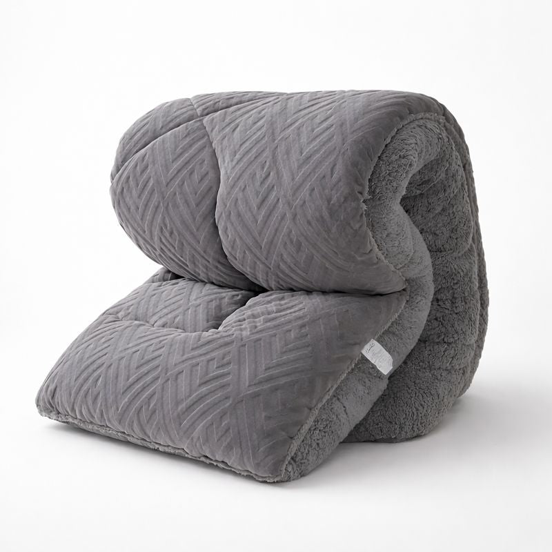 Warmth and Luxury Ultra Fluff Duvet - Stylish Fleece Double-Sided Plush for Bedroom