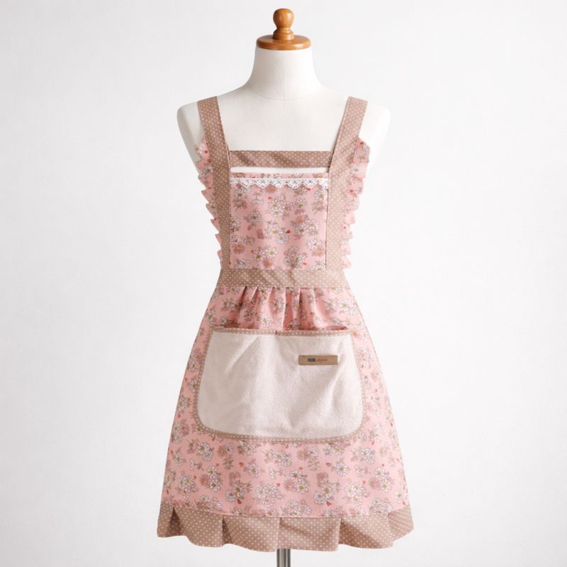 Sweet Flora Kitchen Apron - Waterproof with A Breathable Floral Design