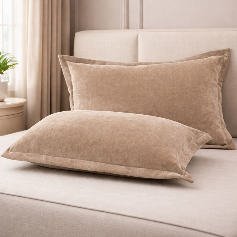 Pillow Covers Set - Fleece Comfort 2 Piece