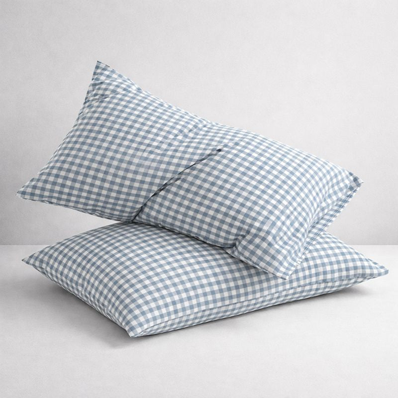 Pillowcase Set - Soft Plaid Checkered 2 Piece