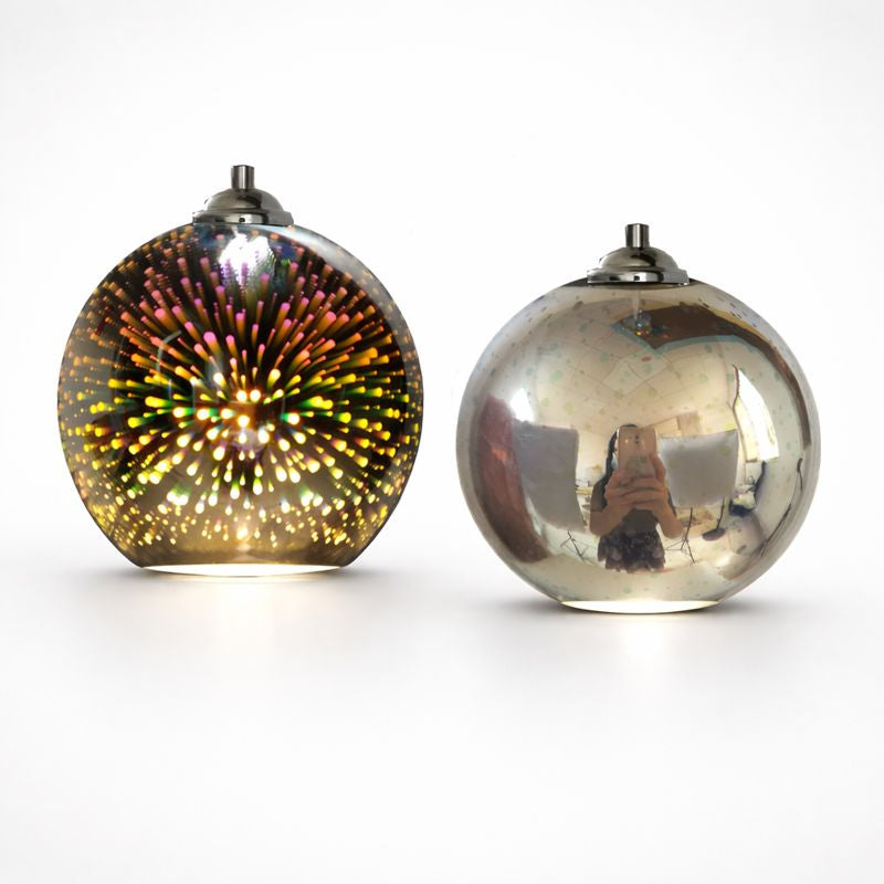 3D Glass Pendant Light – Creative Firework Design