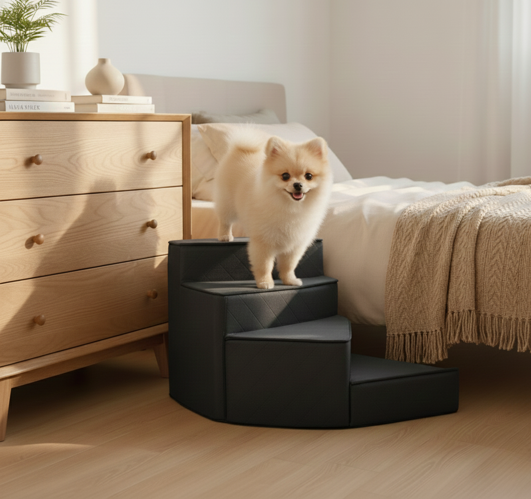 Modern Spiral Pet Stairs - Space-Saving Design