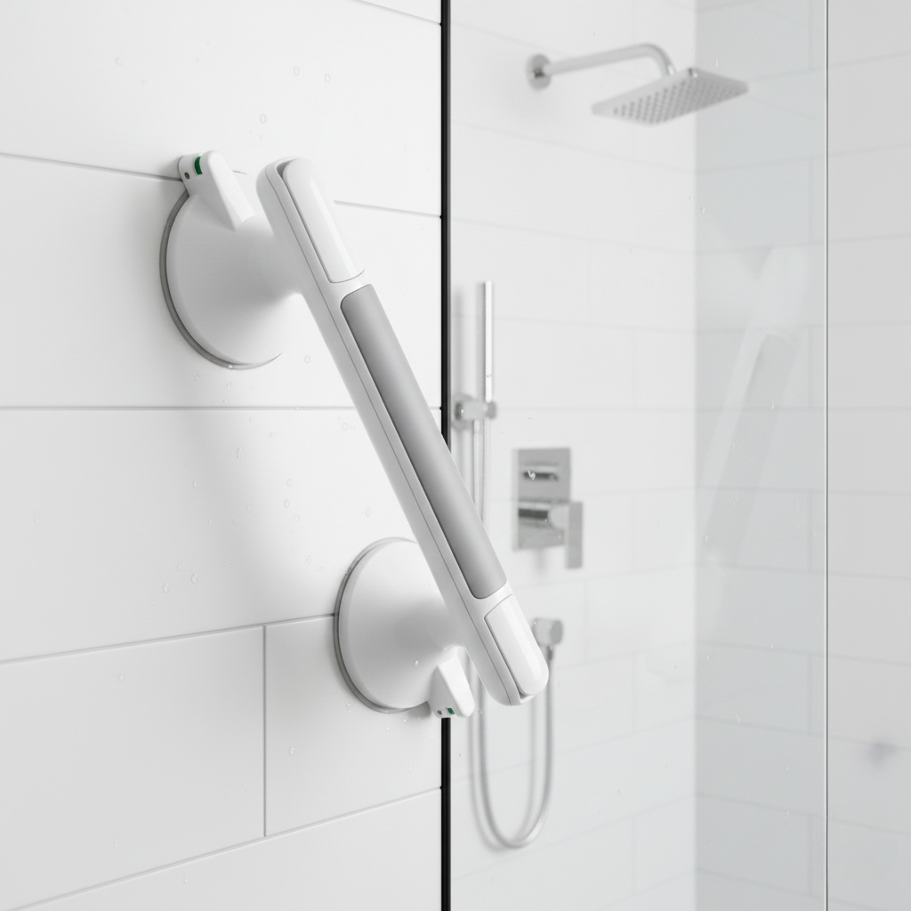 Shower Handle Grab Bar - Tool-free Safety Handrail for Bathroom