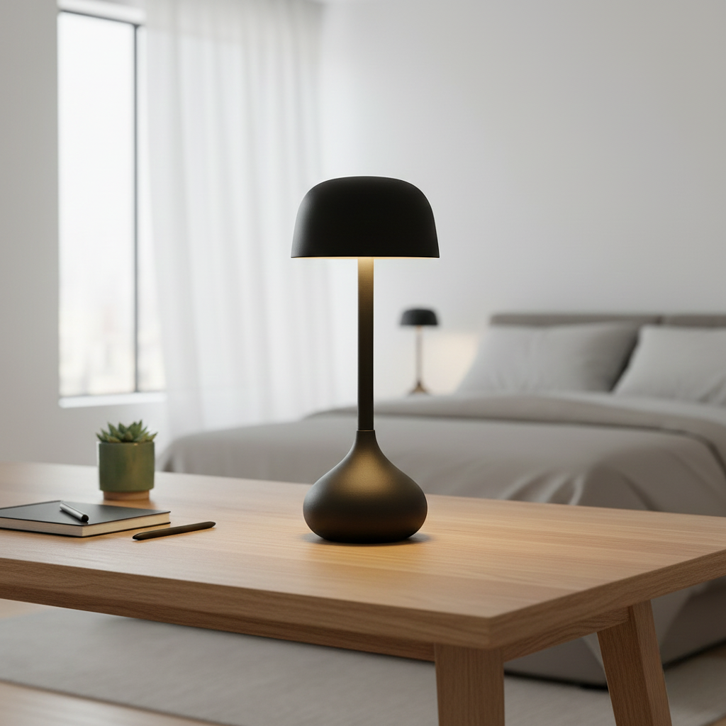 Aluminium Desk Lamp with Adjustable Warm Light – Luna Glow