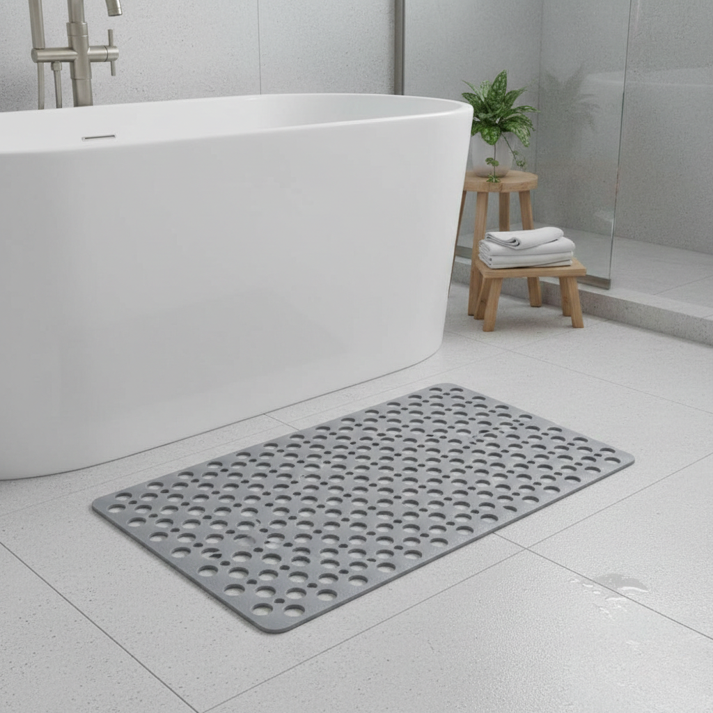 Luxury Hygienic Bath Mat - Non-slip Pebbled Texture for Every Bathroom