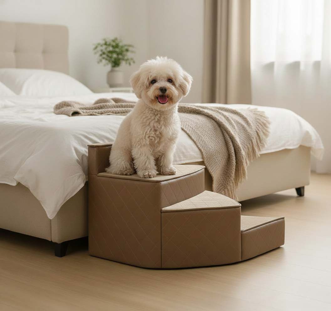 Modern Spiral Pet Stairs - Space-Saving Design