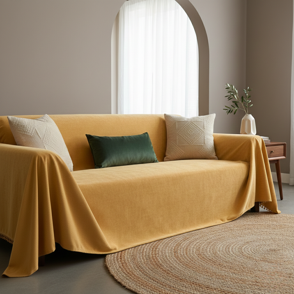 Waterproof Sofa Cover - Anti-slip Particle Design for Couch and Living Room