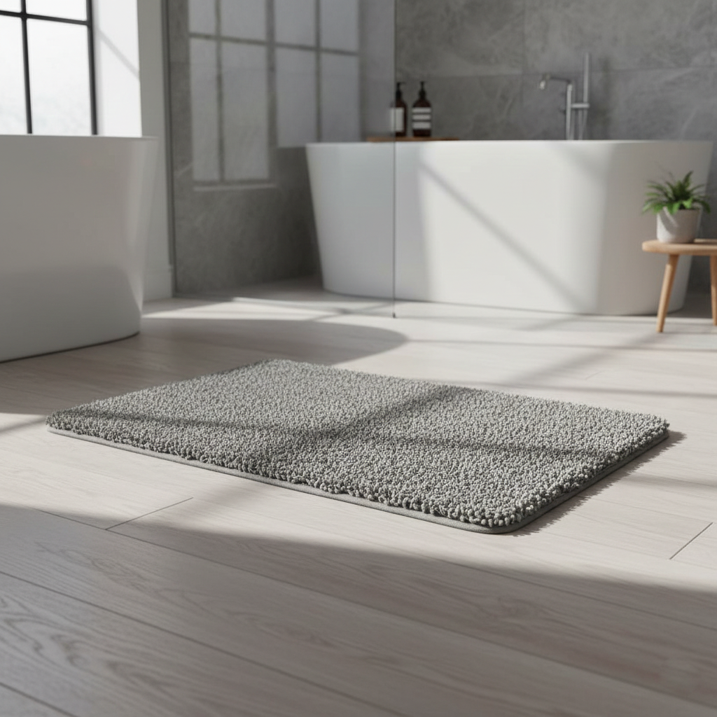 Fluffy Bath Rug - Soft Absorbent Quick-Drying