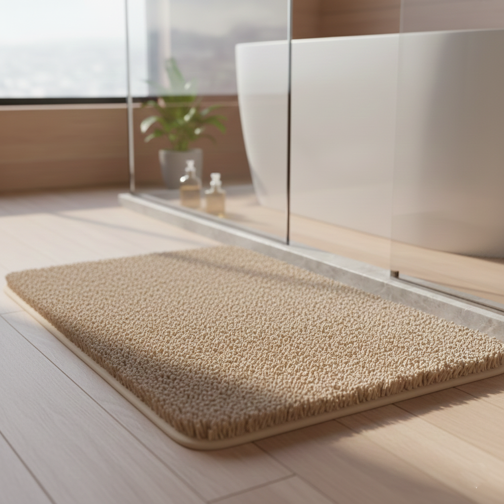 Fluffy Bath Rug - Soft Absorbent Quick-Drying