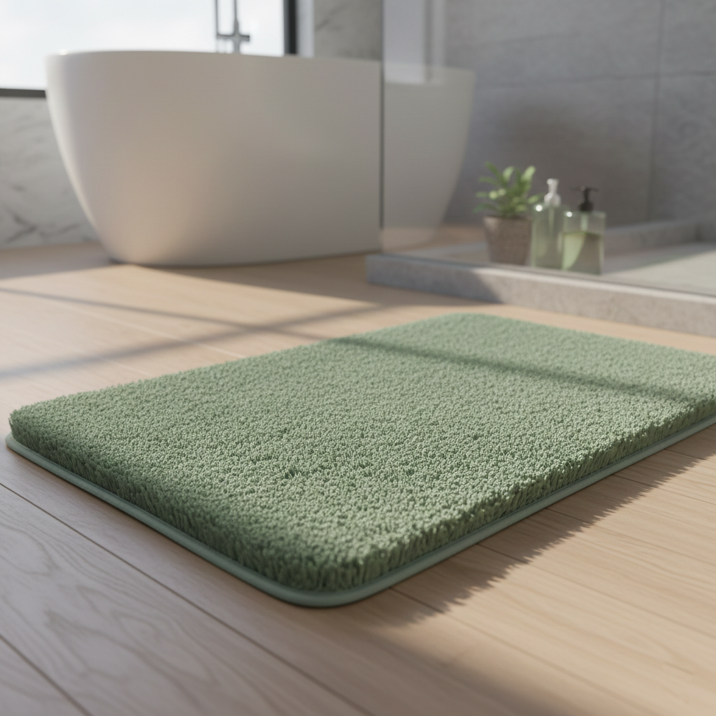 Fluffy Bath Rug - Soft Absorbent Quick-Drying
