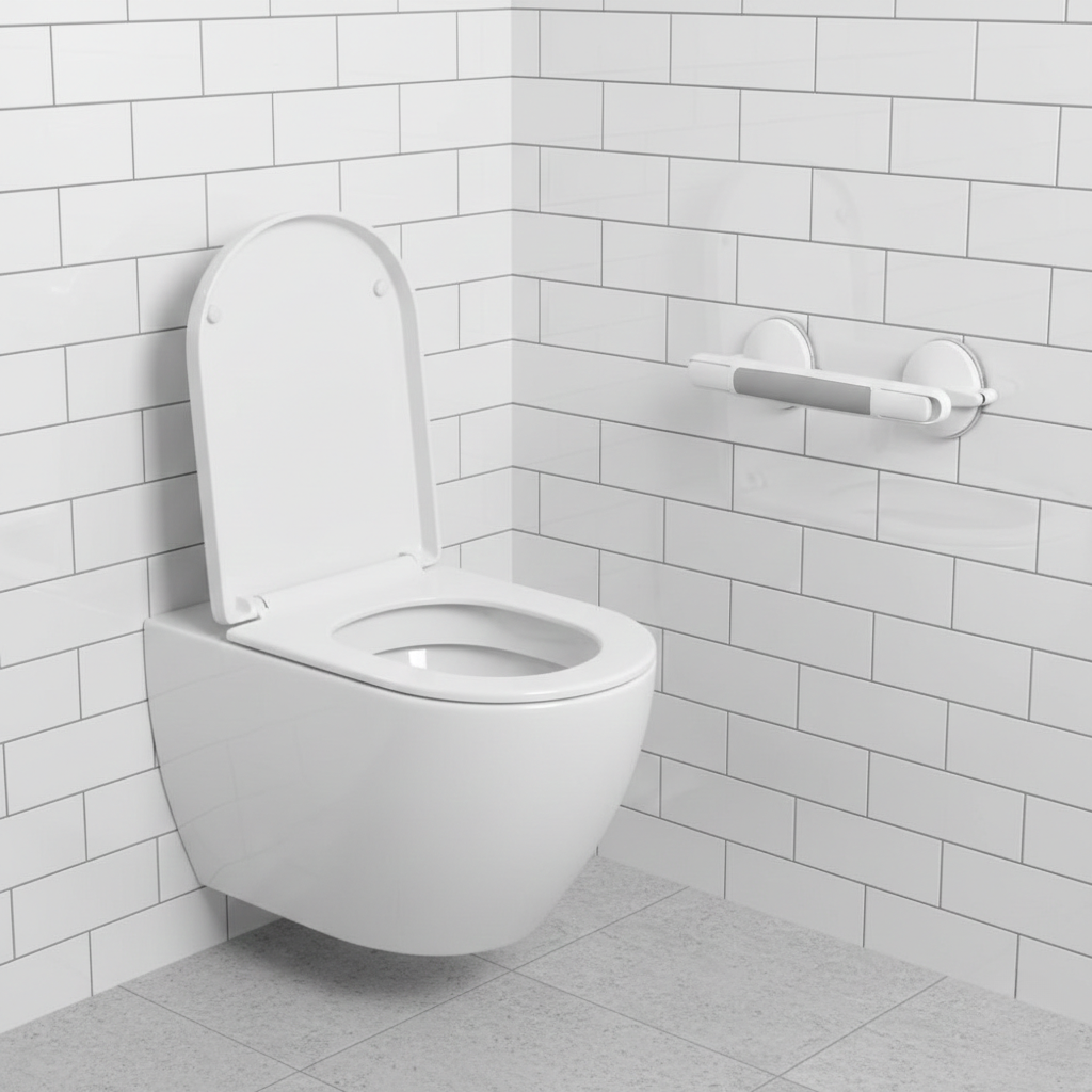 Shower Handle Grab Bar - Tool-free Safety Handrail for Bathroom