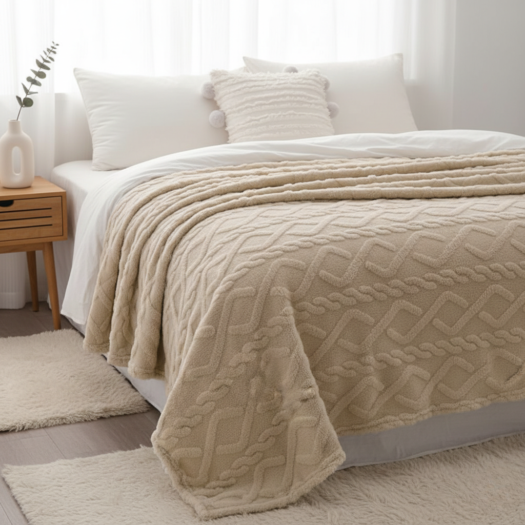 Cloud Throw Blanket - Ultra-plush Fibres for Bedroom