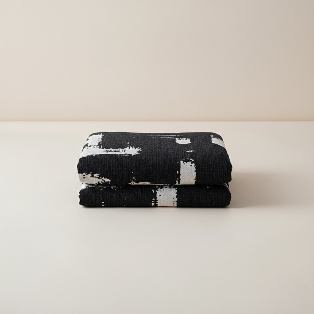 Monochrome Chic Sofa Cover - Jacquard Fabric for Sofa and Living Room