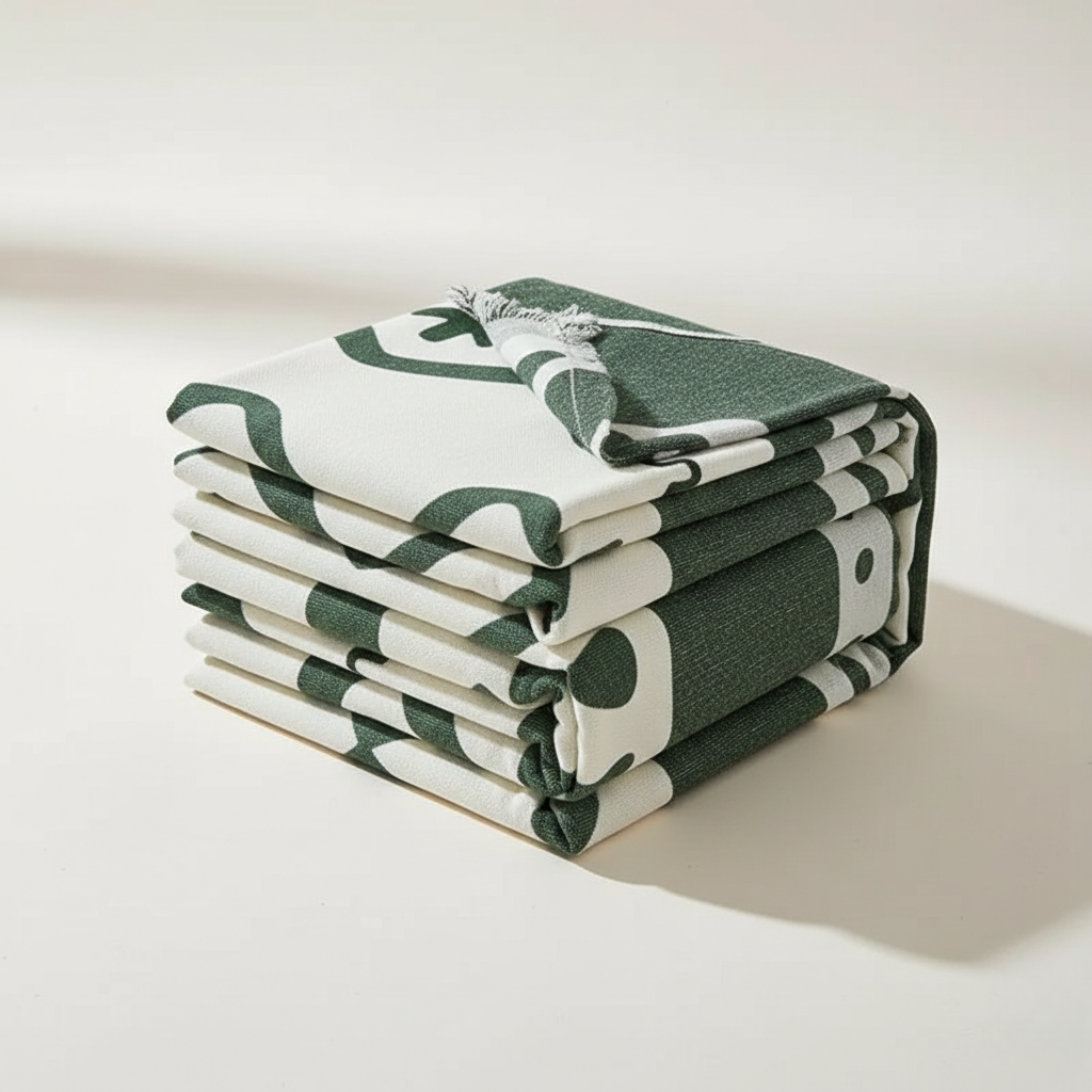 Bohemian Style Sofa Cover - Soft Chenille Reversible for Couch and Living Room