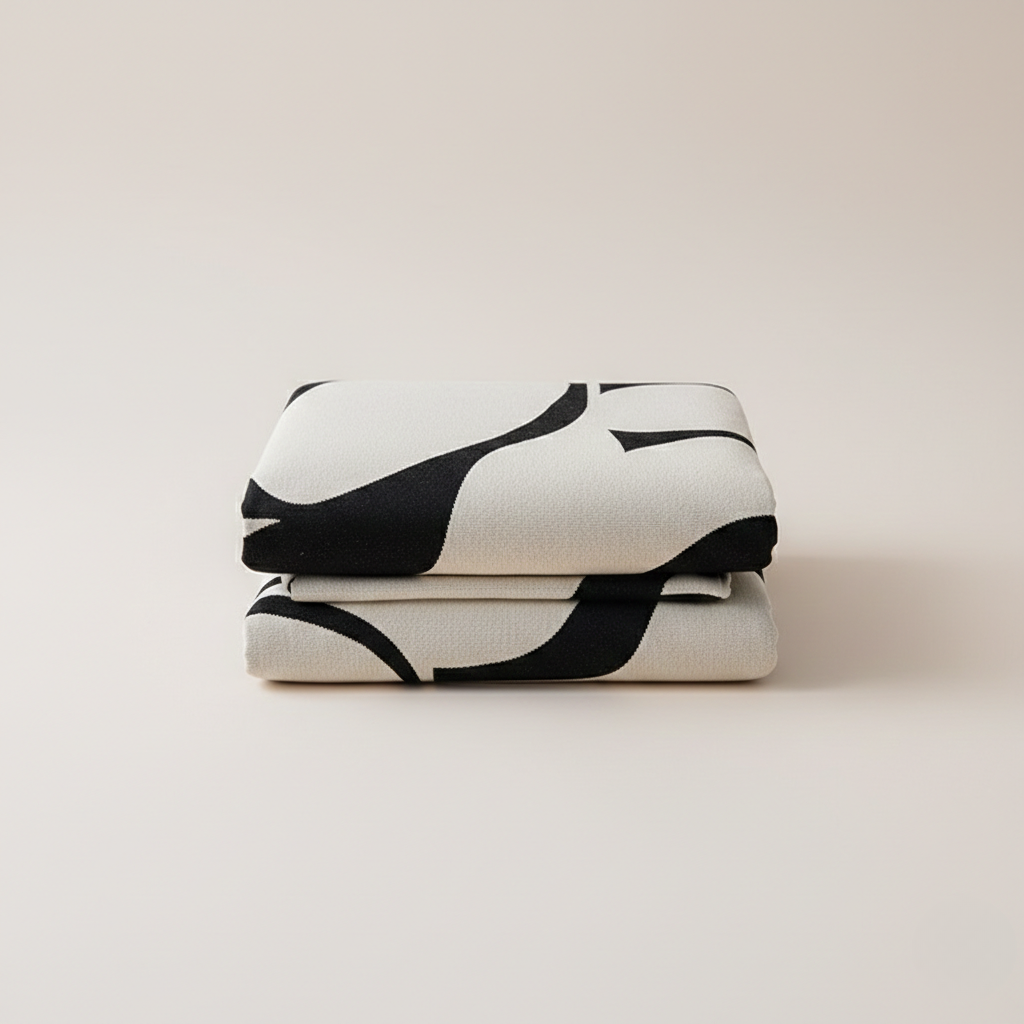 Monochrome Chic Sofa Cover - Jacquard Fabric for Sofa and Living Room