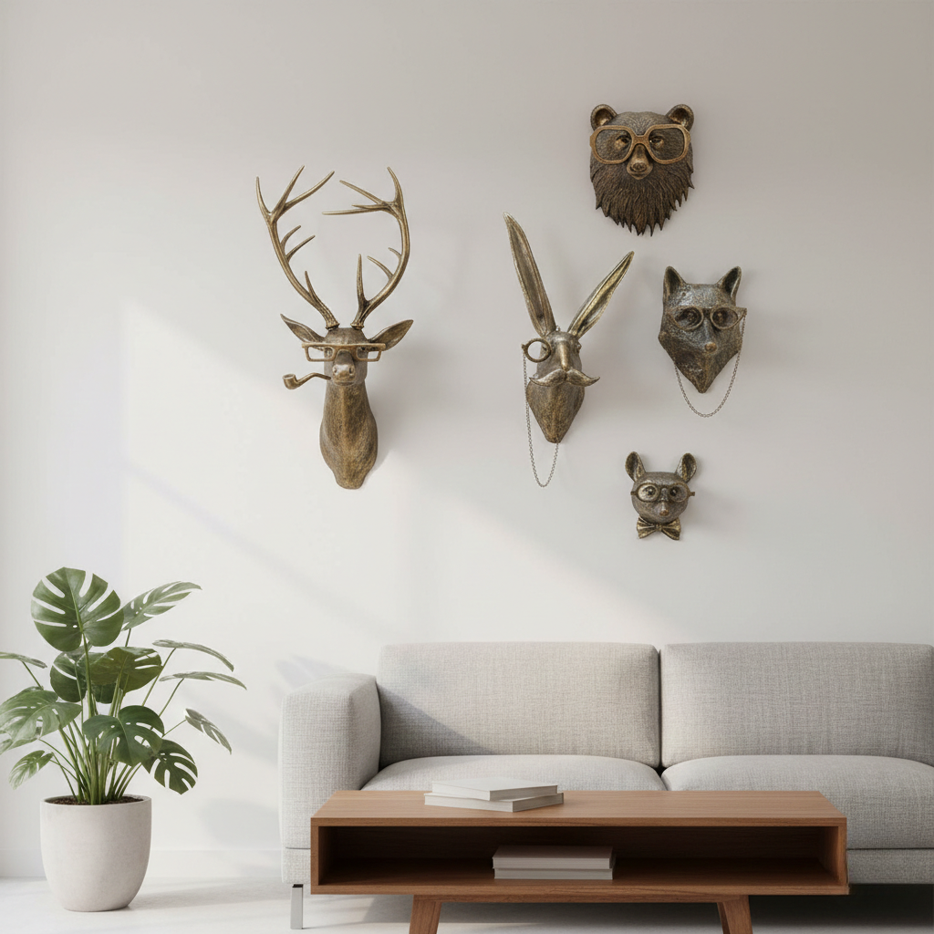 Animal Head Wall Decoration – Unique Decorative Animal Wall Art