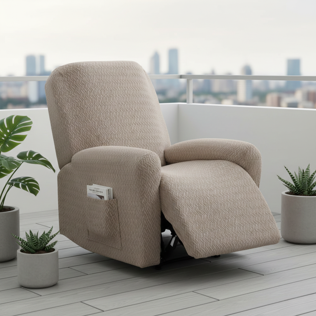 Chair Cover - Juno Fitted Recliner Soft Pocket
