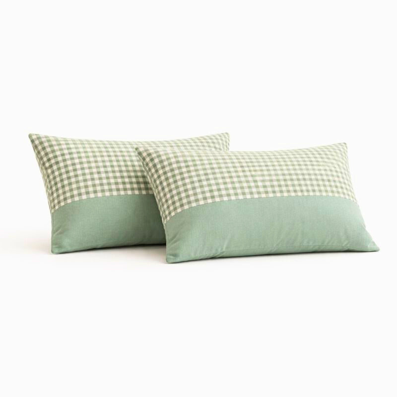 Classic Gingham Soft Pillow Case – Comfortable Bedding Accent