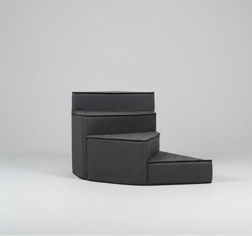 Modern Spiral Pet Stairs - Space-Saving Design