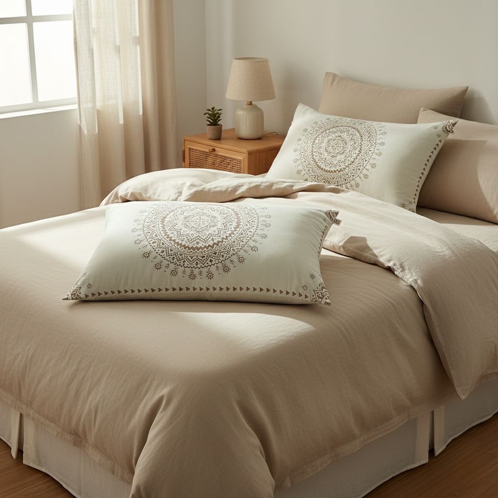 Pillowcases Set | Mandala Soft Cotton Gauze 2 Piece